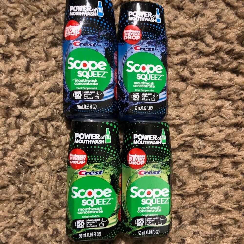 4 - Crest Scope Squeez Mouthwash Concentrate